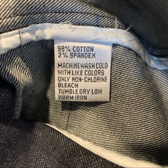 Talbots Petites denim blazer dark wash stretch military utility size 6 - Picture 7 of 10
